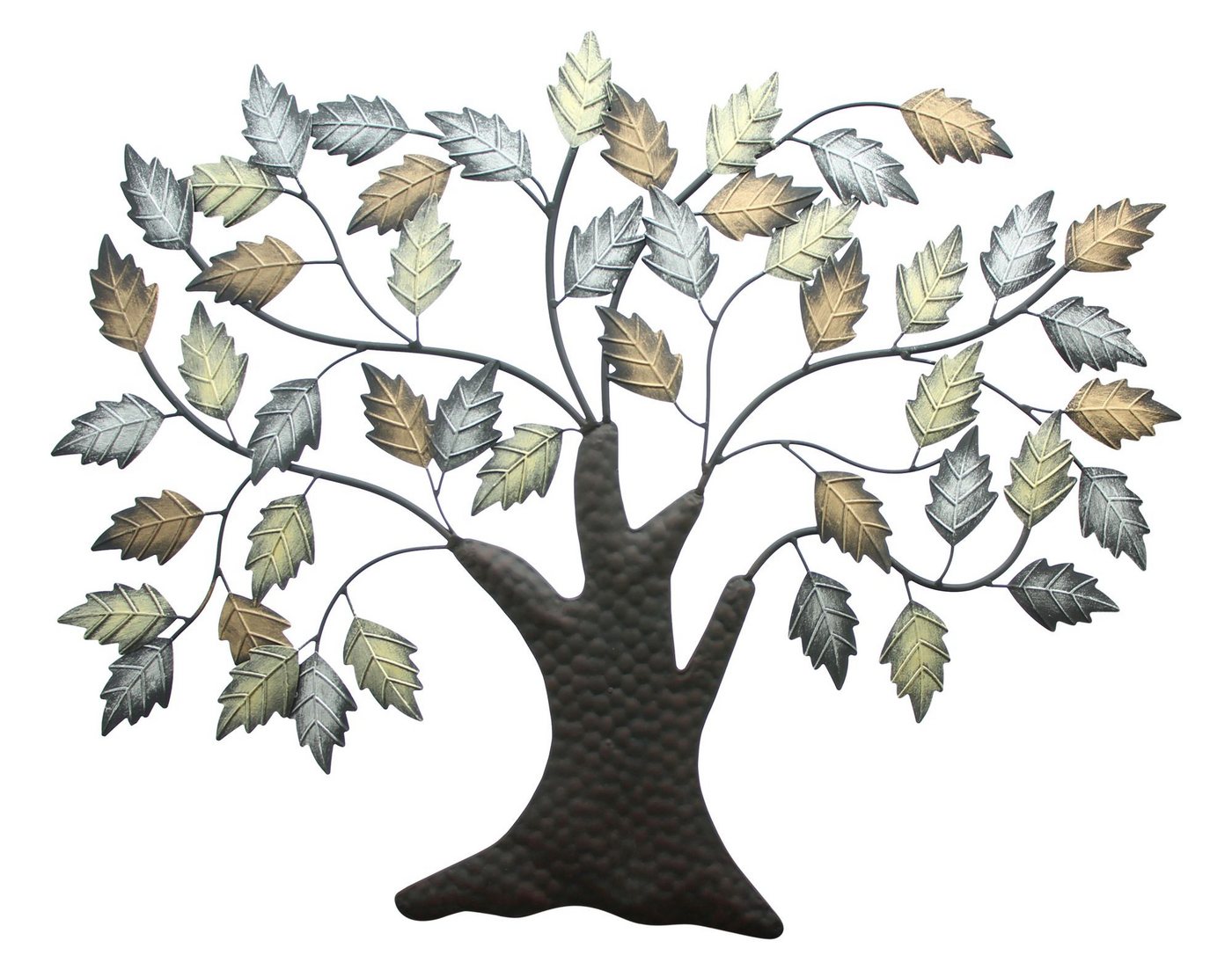 Dekoleidenschaft Wanddekoobjekt "Baum" aus Metall in braun, 72x58 cm, Wandschmuck, Wandbild, Wanddeko (1 St), 3D Metalldeko, Wandhänger, Bild, plastisch von Dekoleidenschaft