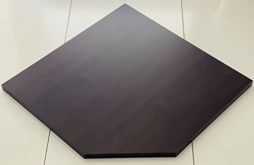 Eckregal Regalboden Regalbrett 55x37x2,2 cm, 3 Farben, Holz Wandboard Bücherregal Einlegeboden (Tabak) von Dekoleidenschaft
