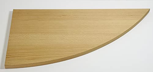 Dekoleidenschaft Eckregal Wandregal SOLIDO 60x30 cm, 3 Farben, Holz Regalboden Hängeregal (buche) von Dekoleidenschaft
