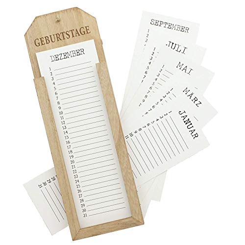 Memoboard "Geburtstage", Geburtstagskalender aus Holz, Dauerkalender Memoboard "Geburtstage", Geburtstagskalender aus Holz, Dauerkalender von Dekoleidenschaft
