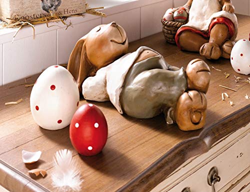 Osterhase Ruhepause, liegend, 30cm groß, aus Kunststein, Dekofigur Osterhase Ruhepause, liegend, 30cm groß, aus Kunststein, Dekofigur von Dekoleidenschaft