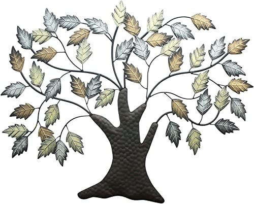 Dekoleidenschaft Wanddeko Baum aus Metall, braun, 72x58 cm, Wandschmuck, Wandbild, Metalldeko, Hänger von Dekoleidenschaft