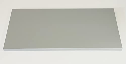 Wandregal SOLIDO 10 Farben 8 Größen, Regalboden Fachboden Regalbrett (Silber, 120x20 cm) von Dekoleidenschaft
