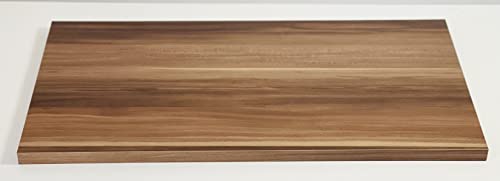 Wandregal SOLIDO 10 Farben 8 Größe, Regalboden Fachboden Regalbrett (walnuss, 42x30 cm) von Dekoleidenschaft