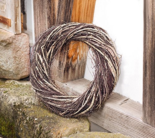 großer Deko-Kranz aus Reisig, Ø 45 cm, braun, Reisigkranz, Naturkranz, Türkranz, Wandkranz großer Deko-Kranz aus Reisig, Ø 45 cm, braun, Reisigkranz, Naturkranz, Türkranz, Wandkranz von Dekoleidenschaft