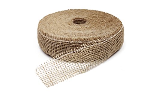 Juteband, Natur Jute, 5 cm breit, 40 m Rolle | Tischband Deko Hochzeit rustikal Natur/Farbig (natur) von Dekomarket