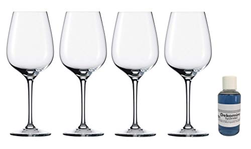 Dekomiro Eisch Superior Sensis Plus Bordeaux Gläser 500/21 4er Set mit 50 ml Spülmittel von Dekomiro