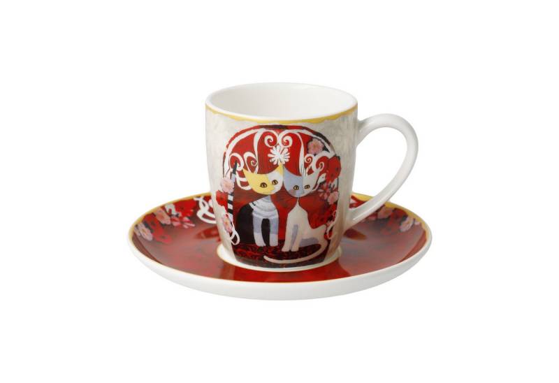 Dekomiro Espressotasse Espressotasse Templi dell'amore, Fine Bone China von Dekomiro