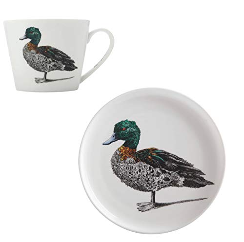 Dekomiro Maxwell & Williams Marini Ferlazzo Becher und Teller Duck Ente aus Bone China Porzellan Spülmittel von Dekomiro