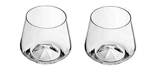 Dekomiro Ritzenhoff Whisky 2er Set Tumbler Deep Spirits Diamant 02 Set mit Glasreinigungstuch von Dekomiro