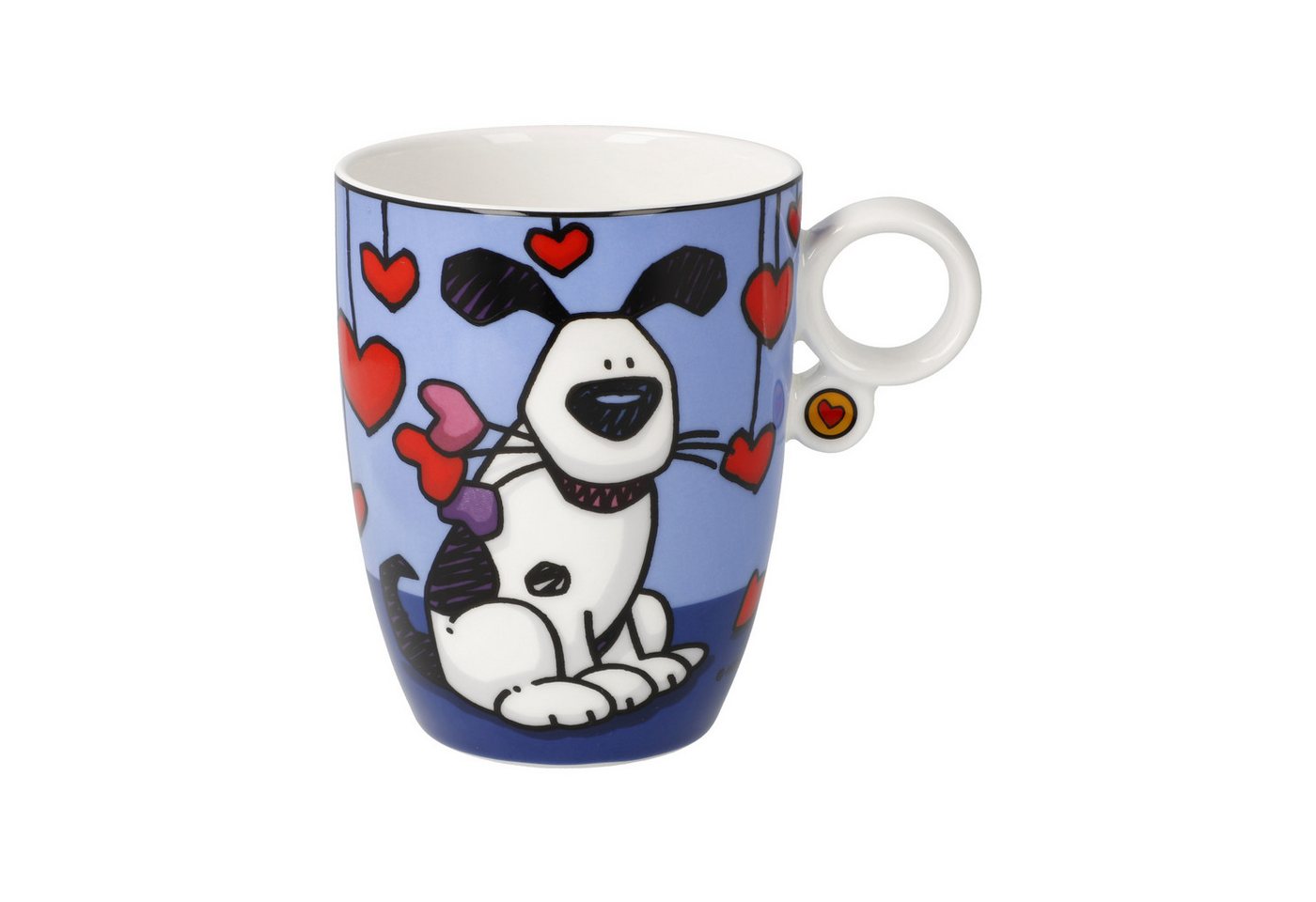 Dekomiro Tasse Love Dog- Künstlertasse Ed Heck - Pop Art, Fine Bone China Dekomiro Tasse Love Dog- Künstlertasse Ed Heck - Pop Art, Fine Bone China von Dekomiro