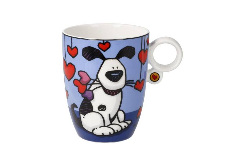 Dekomiro Tasse Love Dog- Künstlertasse Ed Heck - Pop Art, Fine Bone China Dekomiro Tasse Love Dog- Künstlertasse Ed Heck - Pop Art, Fine Bone China von Dekomiro