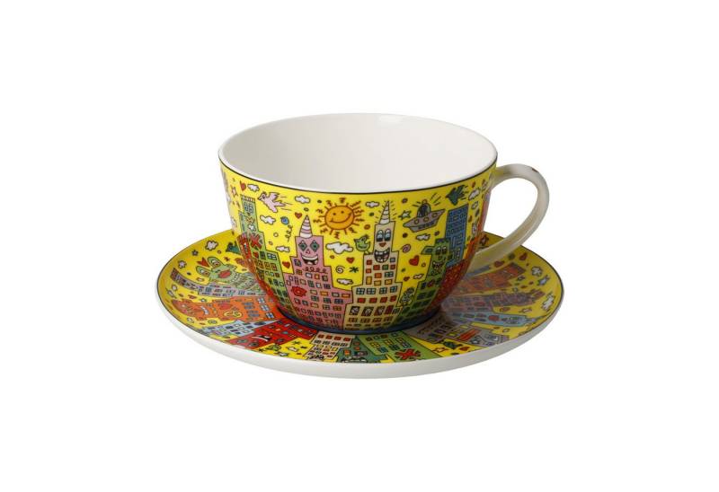 Dekomiro Tasse New York City Sunset, Fine BoneChina von Dekomiro