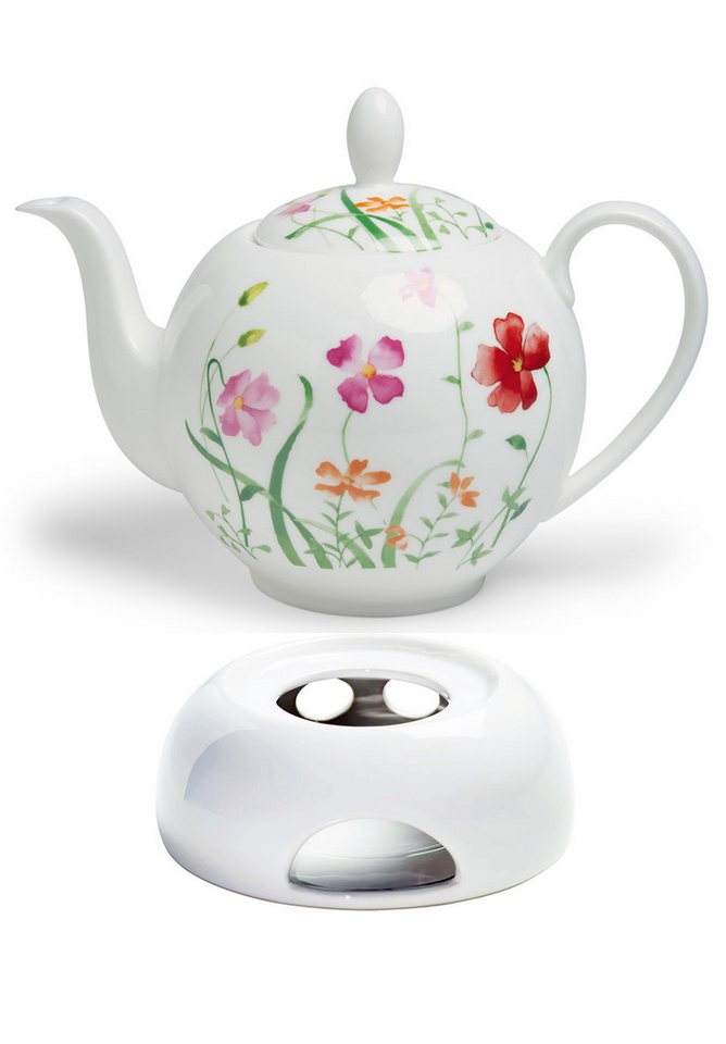 Dekomiro Teekanne Tea Logic Teekanne Lotta mit Stövchen, 1 l, (Set), Spülmaschinenfest von Dekomiro