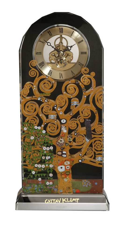 Dekomiro Tischuhr Gustav Klimt Uhr Lebensbaum von Dekomiro