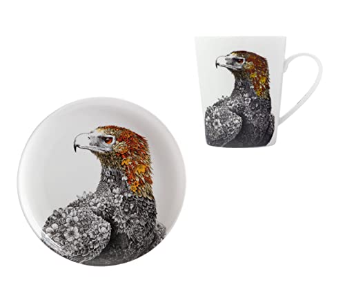 Maxwell & Williams Marini Ferlazzo Becher und Teller Eagle - Adler aus Bone China Porzellan von Dekomiro