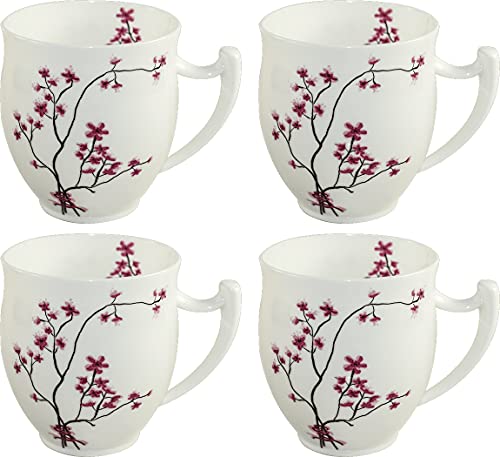 Dekomiro TeaLogic Cherry Blossom 4er Set Becher/Tasse 0,35L Spülmittel von Dekomiro