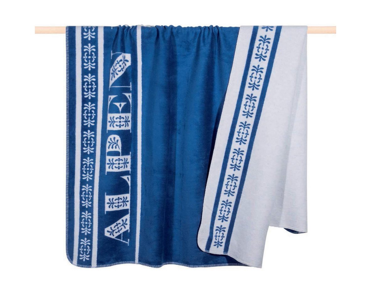 Wohndecke pad ALPS Decke 150x200 blue, Dekomiro Wohndecke pad ALPS Decke 150x200 blue, Dekomiro von Dekomiro