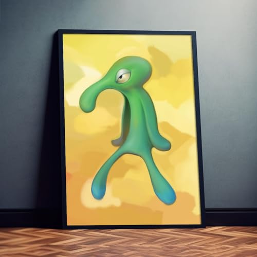 Dekomundo Der grüne Thaddäus Poster Wandkunst für Wohnzimmer, Schlafzimmer, Kinderzimmer, 40x50 cm Dekomundo Der grüne Thaddäus Poster Wandkunst für Wohnzimmer, Schlafzimmer, Kinderzimmer, 40x50 cm von Dekomundo