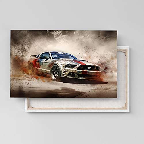 Dekomundo Ford Mustang Auto Poster, Leinwandbild oder Bild mit Rahmen, 60x90 cm, Leinwandbild Dekomundo Ford Mustang Auto Poster, Leinwandbild oder Bild mit Rahmen, 60x90 cm, Leinwandbild von Dekomundo