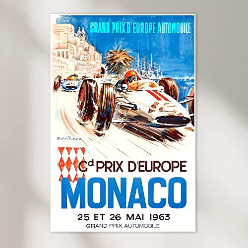 Dekomundo Grand Prix Vintage Poster als Kunstdruck Retro Bilder als moderne Wanddekoration, Motiv 06, 60x90 cm von Dekomundo