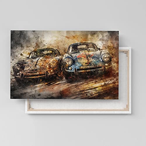 Dekomundo Porsche Oldtimer Rennen Auto Poster, Leinwandbild oder Bild mit Rahmen, 50x75 cm, Leinwandbild Dekomundo Porsche Oldtimer Rennen Auto Poster, Leinwandbild oder Bild mit Rahmen, 50x75 cm, Leinwandbild von Dekomundo