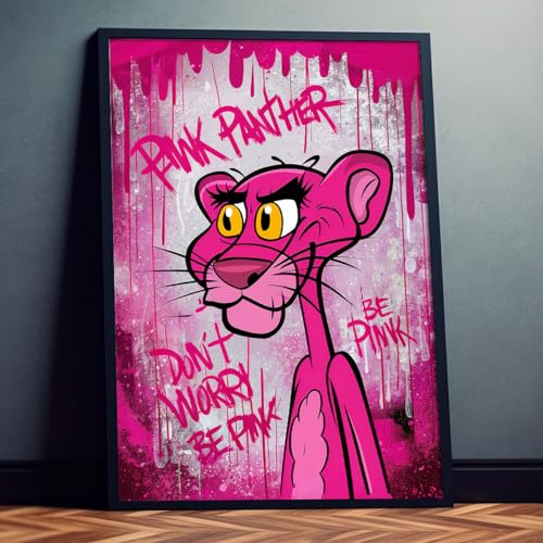 Dekomundo Rosa Panther Comic Pop Art Poster für Wohnzimmer, Schlafzimmer, Büro, 40x60 cm Dekomundo Rosa Panther Comic Pop Art Poster für Wohnzimmer, Schlafzimmer, Büro, 40x60 cm von Dekomundo