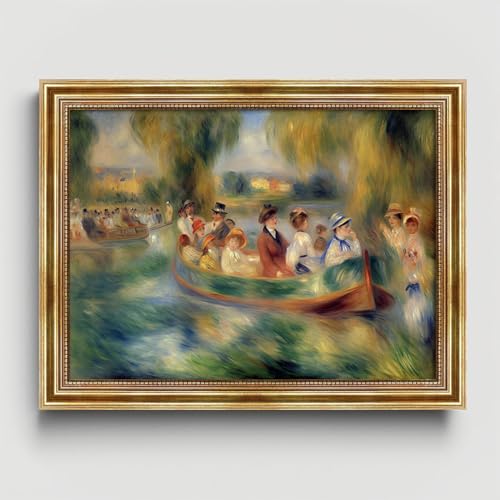 Dekomundo Sonntagsausflug Auguste Renoir Stil als Kunstdruck mit Rahmen, 50x70 cm von Dekomundo