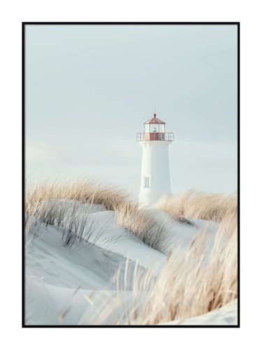Dekomundo Strand Leuchtturm Poster, 60x80 cm zum Einrahmen moderne Wanddekoration für Wohnzimmer, Schlafzimmer und Büro Dekomundo Strand Leuchtturm Poster, 60x80 cm zum Einrahmen moderne Wanddekoration für Wohnzimmer, Schlafzimmer und Büro von Dekomundo