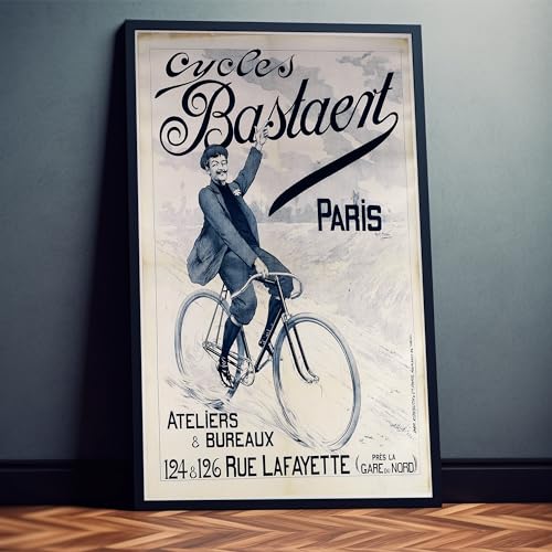 Dekomundo Vintage Fahrrad Poster Cycles Paris 1895 Retro Werbung, 60x80 cm Dekomundo Vintage Fahrrad Poster Cycles Paris 1895 Retro Werbung, 60x80 cm von Dekomundo