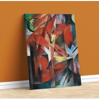 Franz Marc Die Füchse Alte Meister Als Kunstdruck Auf Leinwand Oder Premium Papier Für Standard Rahmen Bis 60x90 cm/24x36" Inch Franz Marc Die Füchse Alte Meister Als Kunstdruck Auf Leinwand Oder Premium Papier Für Standard Rahmen Bis 60x90 cm/24x36" Inch von Dekomundo