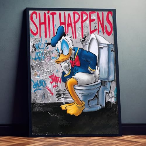 Poster für WC "Shit happens" Lustiger Spruch für Toilette, 60x80 cm Poster für WC "Shit happens" Lustiger Spruch für Toilette, 60x80 cm von Dekomundo