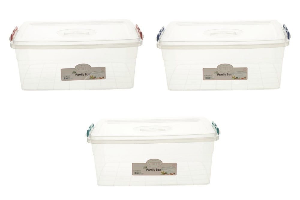 Dekonaz Aufbewahrungsbox Kunststoff-Aufbewahrungsbox 18 Liter (5 St) von Dekonaz