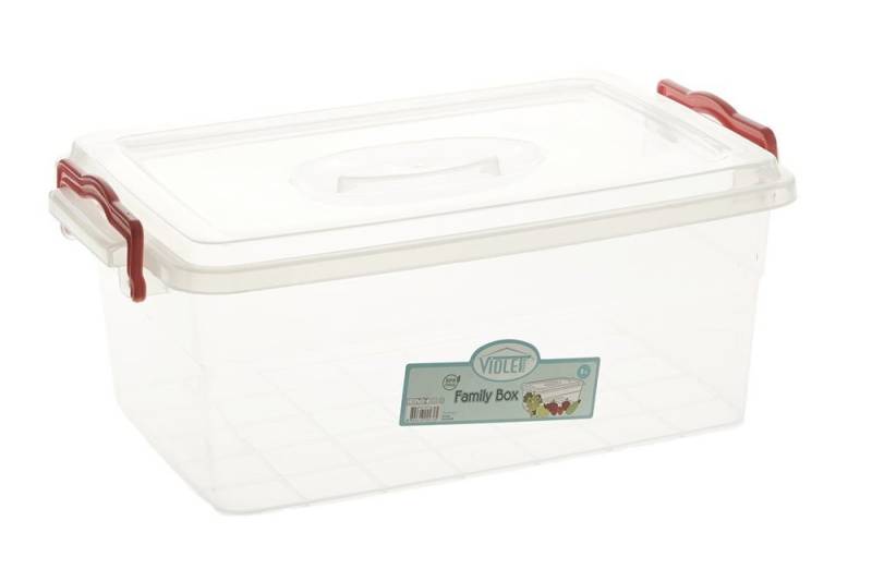 Dekonaz Aufbewahrungsbox Kunststoff-Aufbewahrungsbox 8 Liter (5 St) von Dekonaz