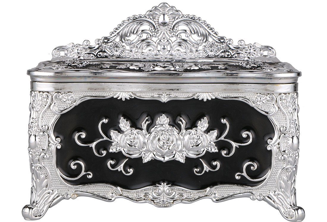 Dekonaz Aufbewahrungsbox Serviettenhalter, Serviettenspender, Silber & Schwarz, Aus Mikanit Dekonaz Aufbewahrungsbox Serviettenhalter, Serviettenspender, Silber & Schwarz, Aus Mikanit von Dekonaz