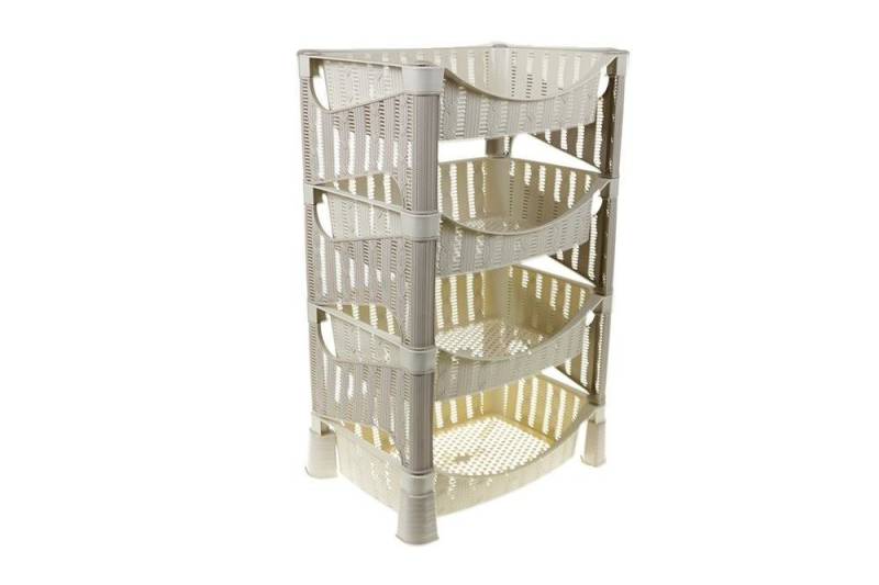 Dekonaz Küchenregal Küchenregal, Beige, 4-stöckig von Dekonaz