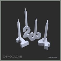 Adventszahlen 1-4 Für Stabkerzen Adventskranz Geburtstagszahlen Kerzenhalter Tischdeko Raysin von Dekooline