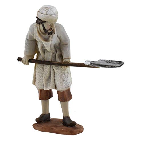 Dekop Bäcker mit Brotschieber, geeignet für 9cm Krippenfiguren (44635099300) von Dekop