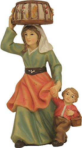 Dekop Krippenfigur Magd mit Kind und Hühnern passend für 11cm Figuren (44635284935) von Dekop
