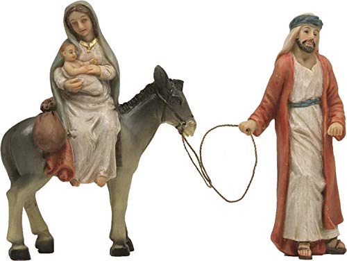 Dekop Krippenfiguren, Heilige Familie auf der Flucht 2tlg. Höhe ca. 9,5cm (44635099287) von Dekop