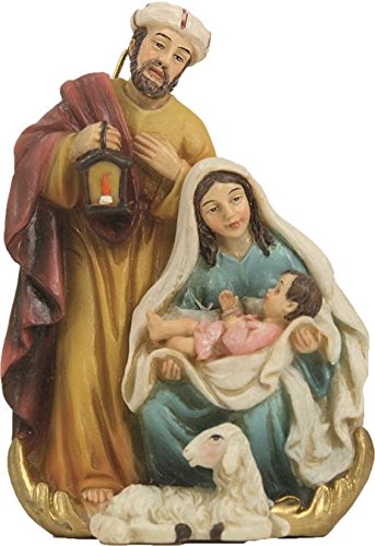 Dekop Krippenfiguren, Hlg. Familie Krippenblock mit Hänger Höhe 10cm (44635092028) von Dekop