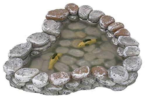 Dekop Krippenzubehör Gartenteich mit Fischen ca. 12x13cm (44635283327) von Dekop