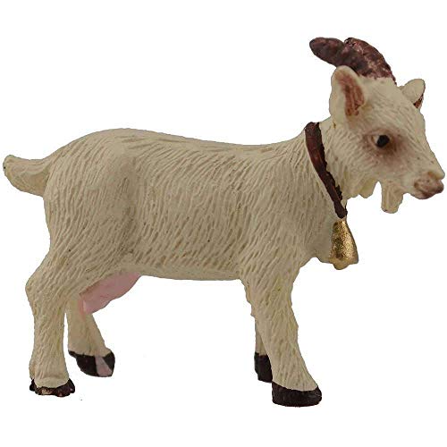 Dekop Krippenzubehör Ziege weiß, geeignet für 9cm Figuren, Höhe ca. 3,5cm (44635097924) von Dekop