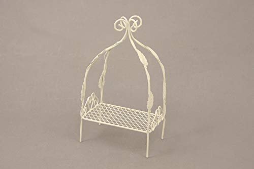 Dekop Miniatur Minigarten, Himmelbett Mini, weiß, Höhe ca. 10cm (44444635096989) von Dekop
