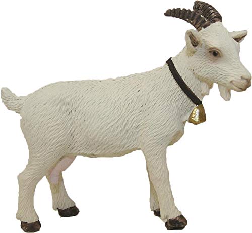 Dekop Miniatur Modellzubehör Ziege weiß, geeignet für 12cm Figuren, Höhe ca. 4,7cm (444444635097917) von Dekop