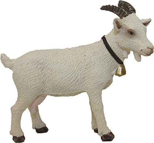Dekop Miniatur Modellzubehör Ziege weiß, geeignet für 7cm Figuren, Höhe ca. 3cm (444444635097931) von Dekop