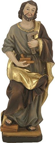 Dekop Heiligenfigur, Heiliger Josef mit Winkel und Hobel Höhe 15cm (44635091939) von Dekop