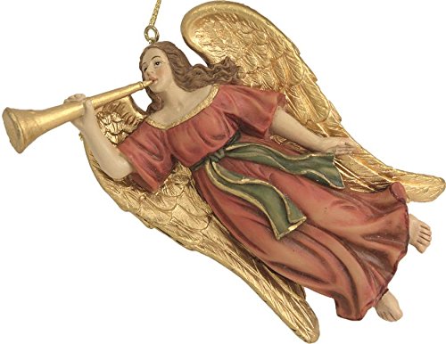 Krippenfiguren, Engel fliegend, mit Posaune passend für 9-11cm Figuren (44635094459) von Dekop