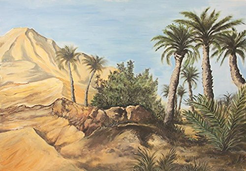 Krippenzubehör, Hintergrund Motiv Palme 70 x 100cm (44635095272) von Dekop