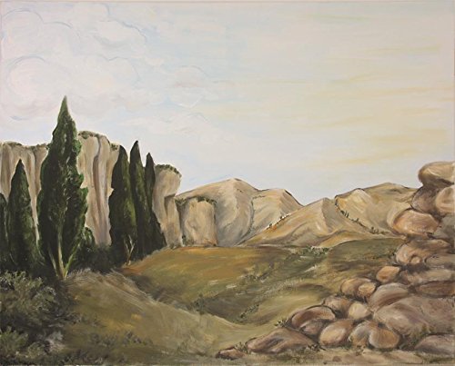 Dekoprojekt Krippenzubehör, Hintergrund Zypresse 70 x 100cm von Dekop